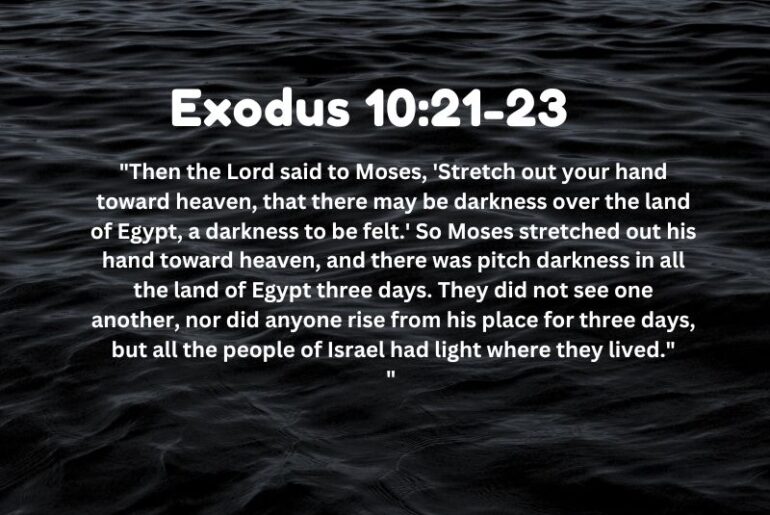 3 Days of Darkness Bible Verse