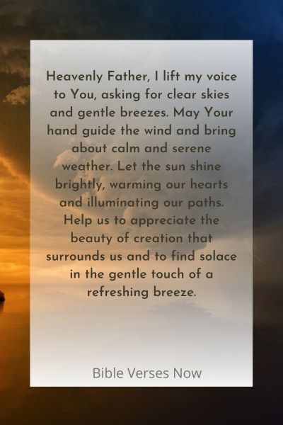 15 Powerful Prayer For Good Weather Catholic