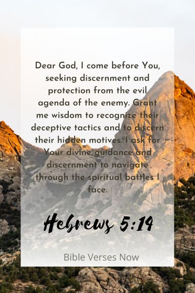  A Prayer for Discernment and Protection from the Enemy's Evil Agenda