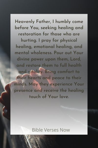 A Prayer for Healing and Restoration