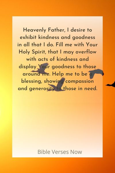 A Prayer for Kindness and Goodness to Abound