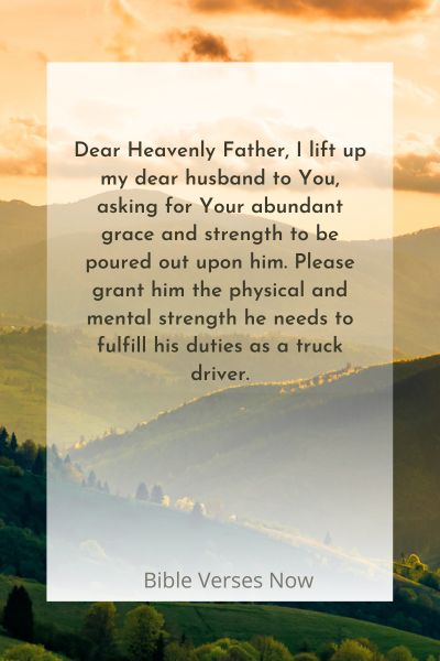 A Prayer for My Husband's Physical and Mental Strength