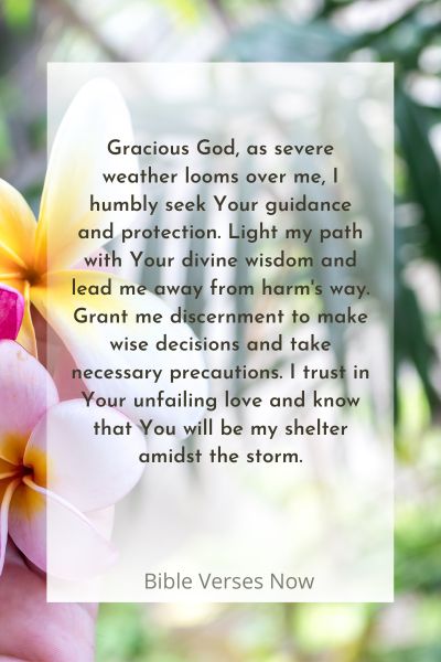 A Prayer for Protection in Severe Weather