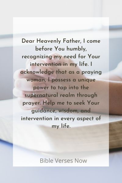 A Prayer for Seeking Divine Intervention