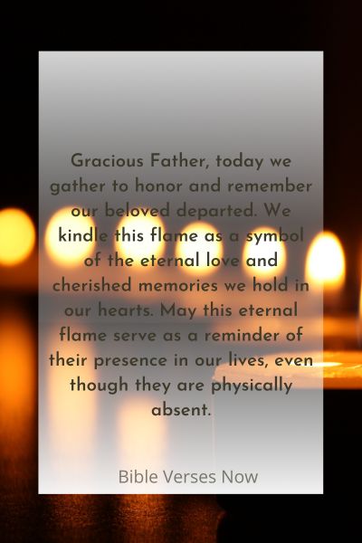 A Prayer for the Eternal Flame of Remembrance