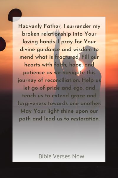 A Prayer to Mend Broken Relationships