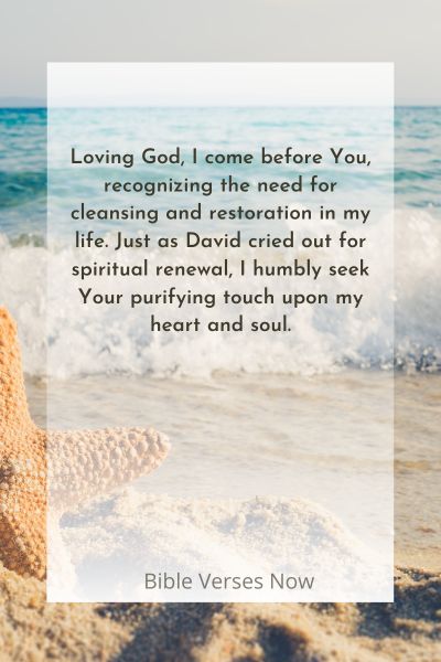 David's Prayer for Spiritual Restoration