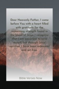 15 Powerful Prayer For Covering With The Blood Of Jesus