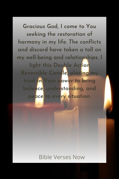 Harnessing the Power of a Double Action Reversible Candle Prayer