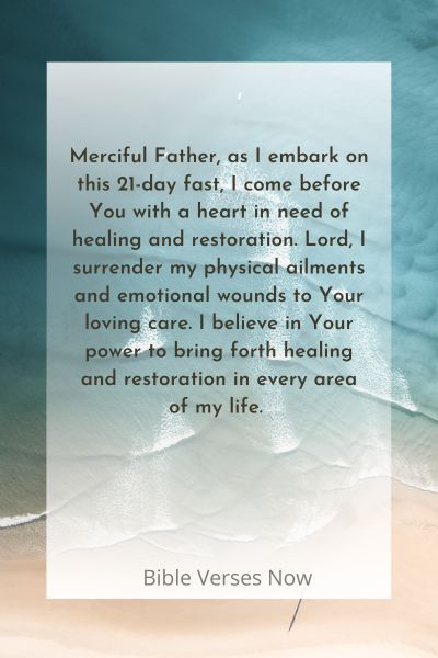 Praying for Physical and Emotional Wholeness During the Fast