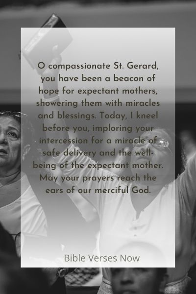 Praying to St. Gerard for a Miracle of Safe Delivery and Mother's Well-being