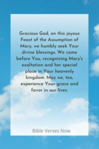 15 Powerful Prayer For The Assumption Of Mary – Bible Verses Of The Day