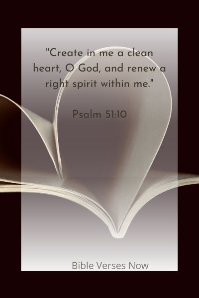 Create In Me A Clean Heart Bible Verse