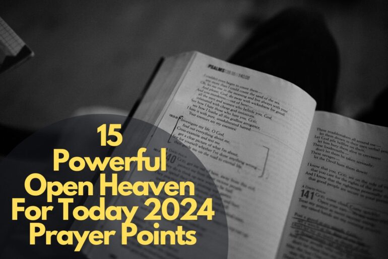 Open Heaven For Today 2024 Prayer Points