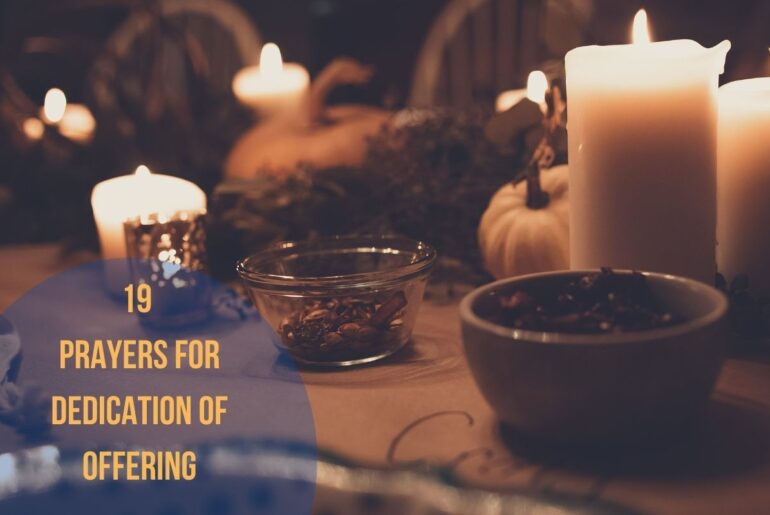 19 Prayers For Dedication Of Offering