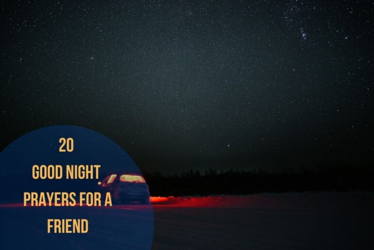 20 Good Night Prayers For A Friend