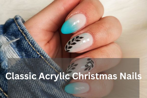 Classic Acrylic Christmas Nails