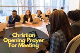 Christian Opening Prayer For Meeting – Bible Verses of the day