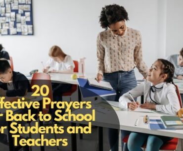 Prayers for Back to School for Students and Teachers